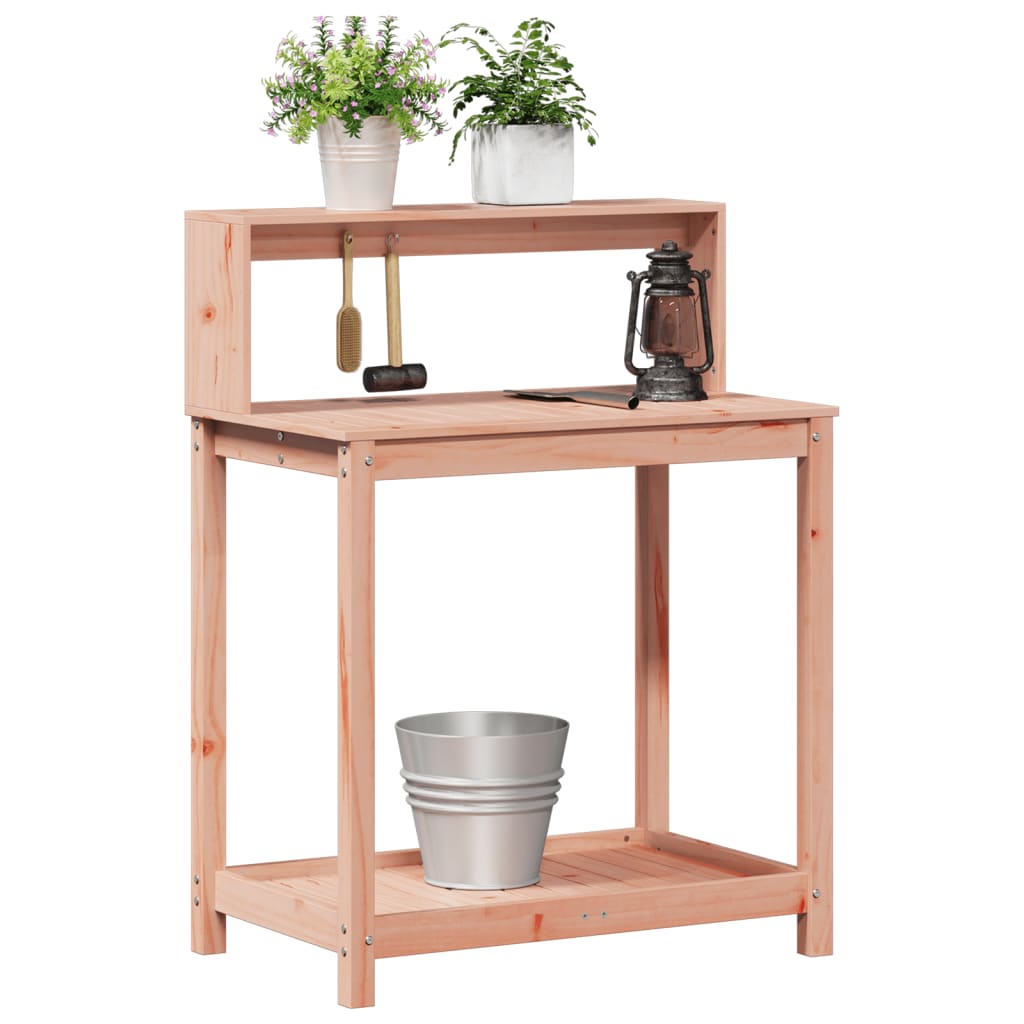 vidaXL Stolik ogrodniczy z półkami 82,5x50x109,5 cm, drewno daglezjowe
