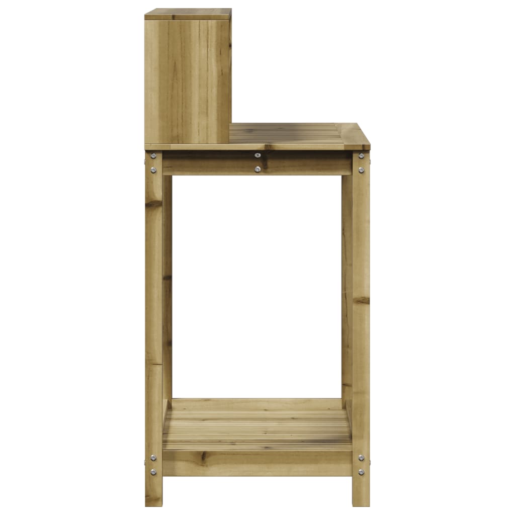 vidaXL Stolik ogrodniczy z półką, 82,5x50x109,5 cm, impregnowana sosna