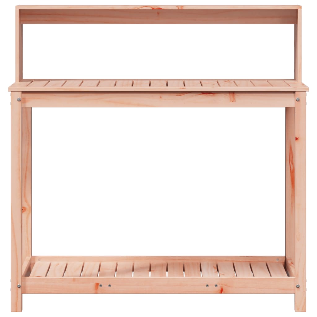 vidaXL Stolik ogrodniczy z półkami, 108x50x109,5 cm, drewno daglezjowe