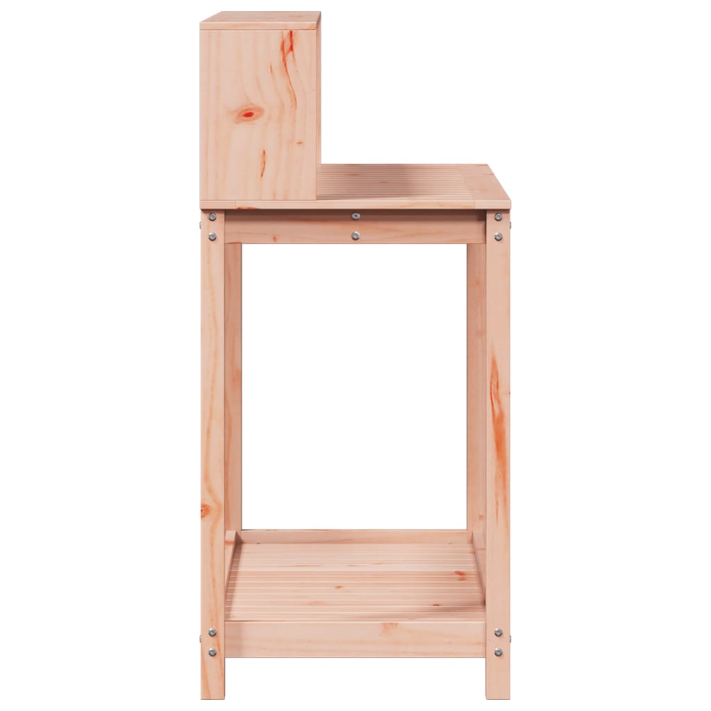 vidaXL Stolik ogrodniczy z półkami, 108x50x109,5 cm, drewno daglezjowe