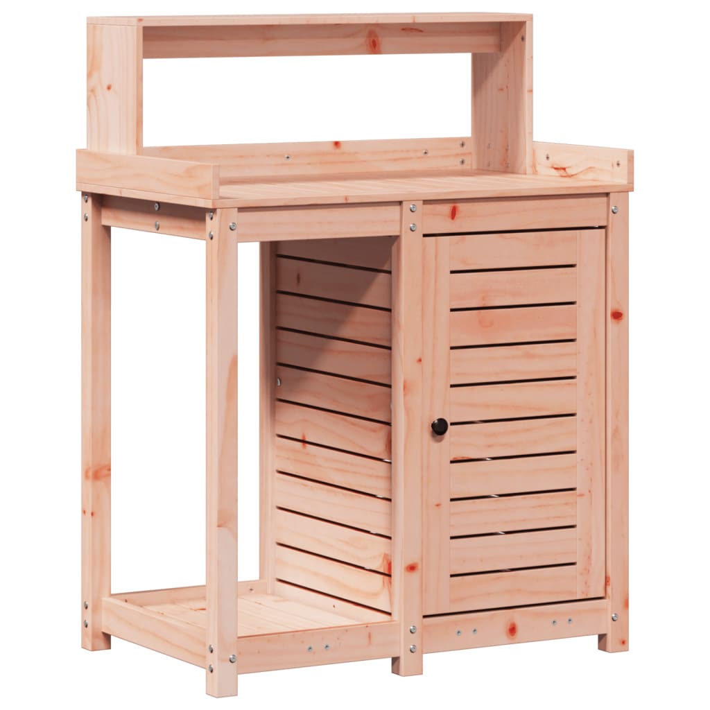 vidaXL Stolik ogrodniczy z półką, 82,5x50x109,5 cm, drewno daglezjowe