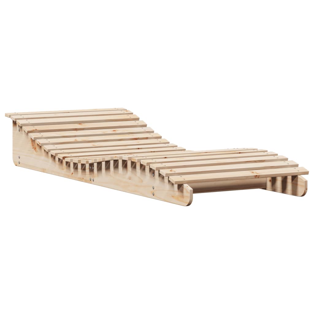 vidaXL Leżak, 205x80x31,5 cm, lite drewno sosnowe