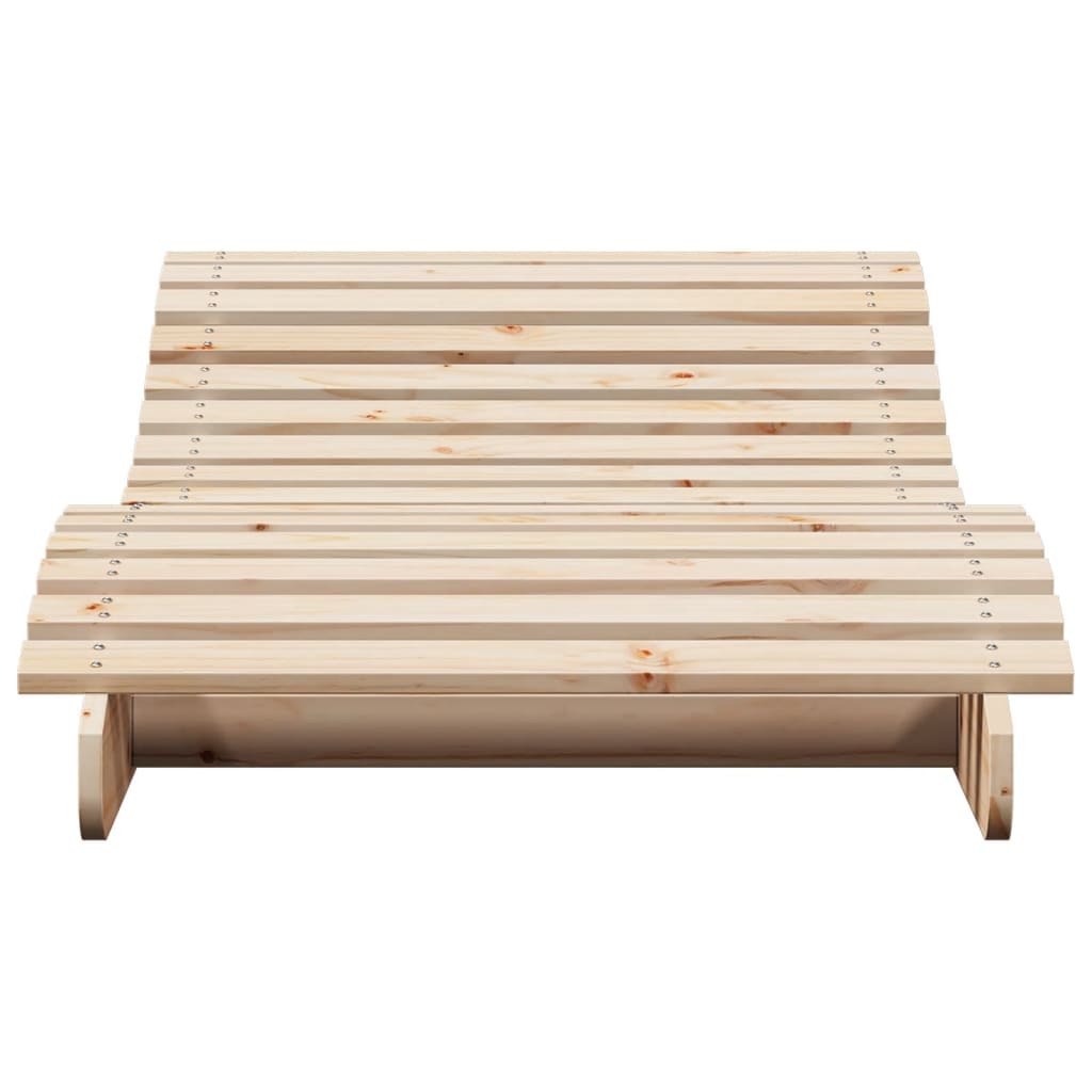 vidaXL Leżak, 205x80x31,5 cm, lite drewno sosnowe