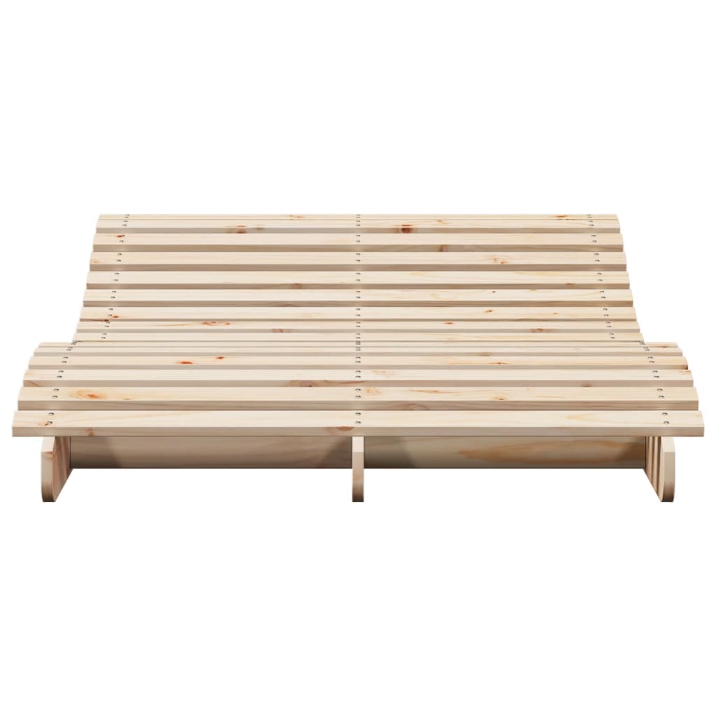 vidaXL Leżak, 205x110x31,5 cm, lite drewno sosnowe