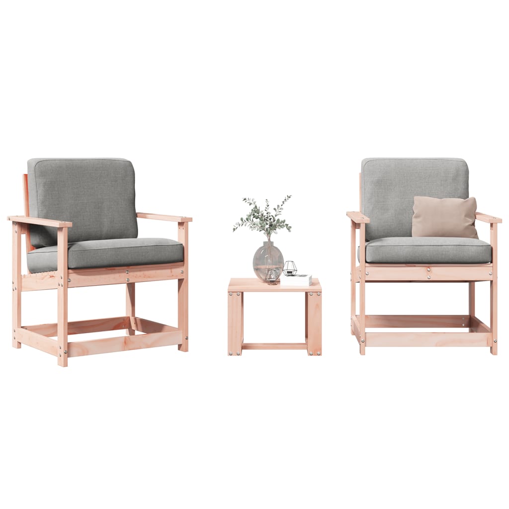 vidaXL 3-cz. zestaw mebli ogrodowych, lite drewno daglezjowe
