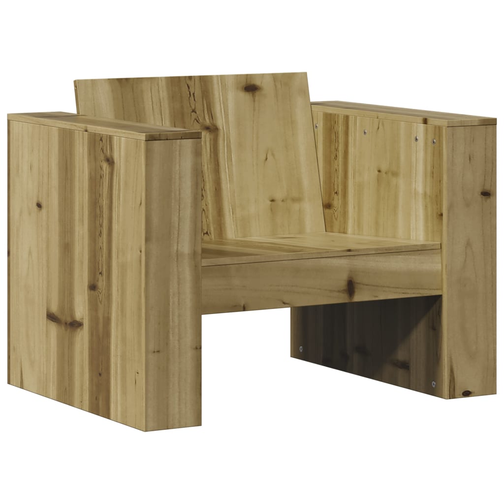 vidaXL Fotel ogrodowy, 79x60x62 cm, impregnowane drewno sosnowe