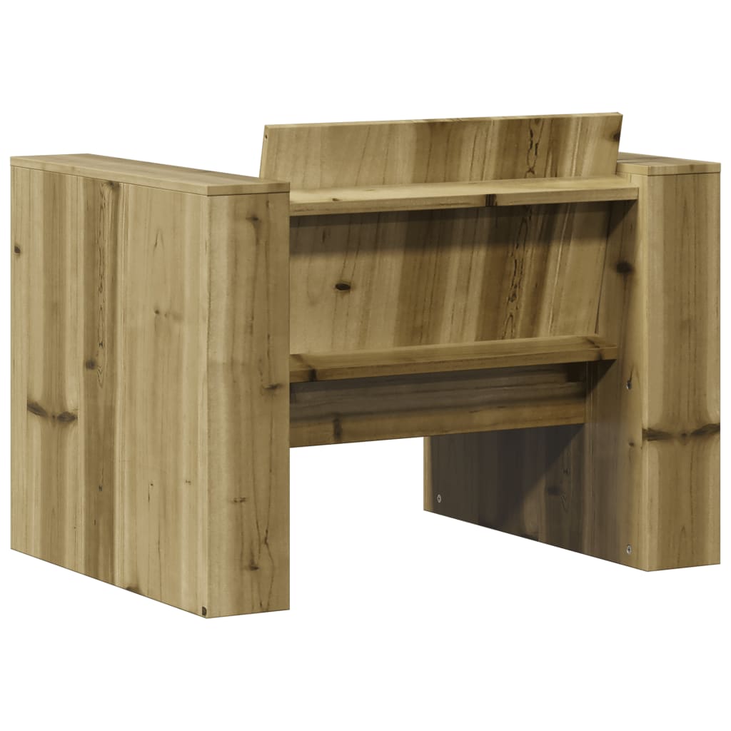 vidaXL Fotel ogrodowy, 79x60x62 cm, impregnowane drewno sosnowe