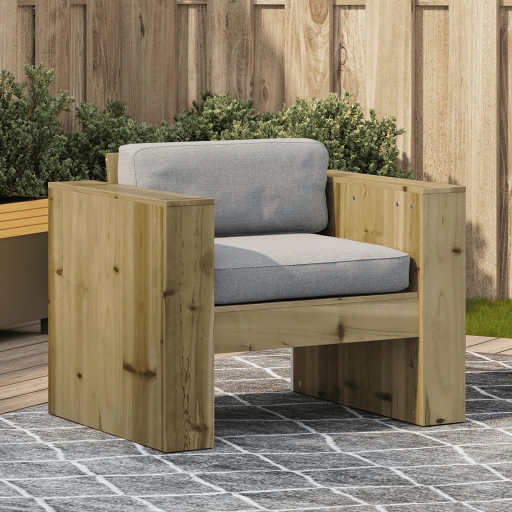 vidaXL Fotel ogrodowy, 79x60x62 cm, impregnowane drewno sosnowe