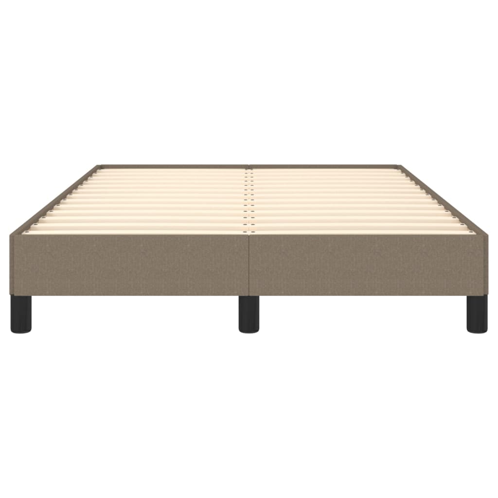 vidaXL Rama łóżka bez materaca, taupe, 120x190 cm, tkanina