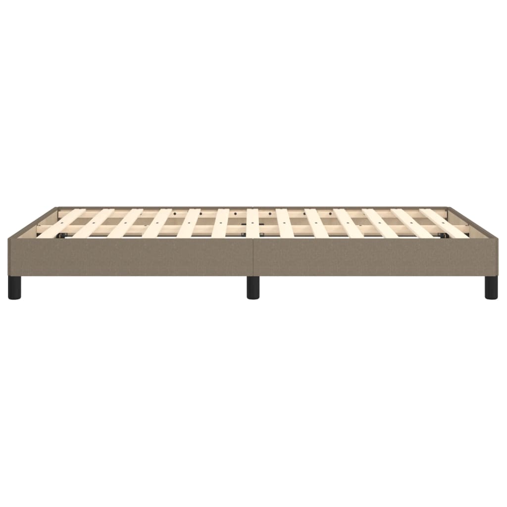 vidaXL Rama łóżka bez materaca, taupe, 120x190 cm, tkanina