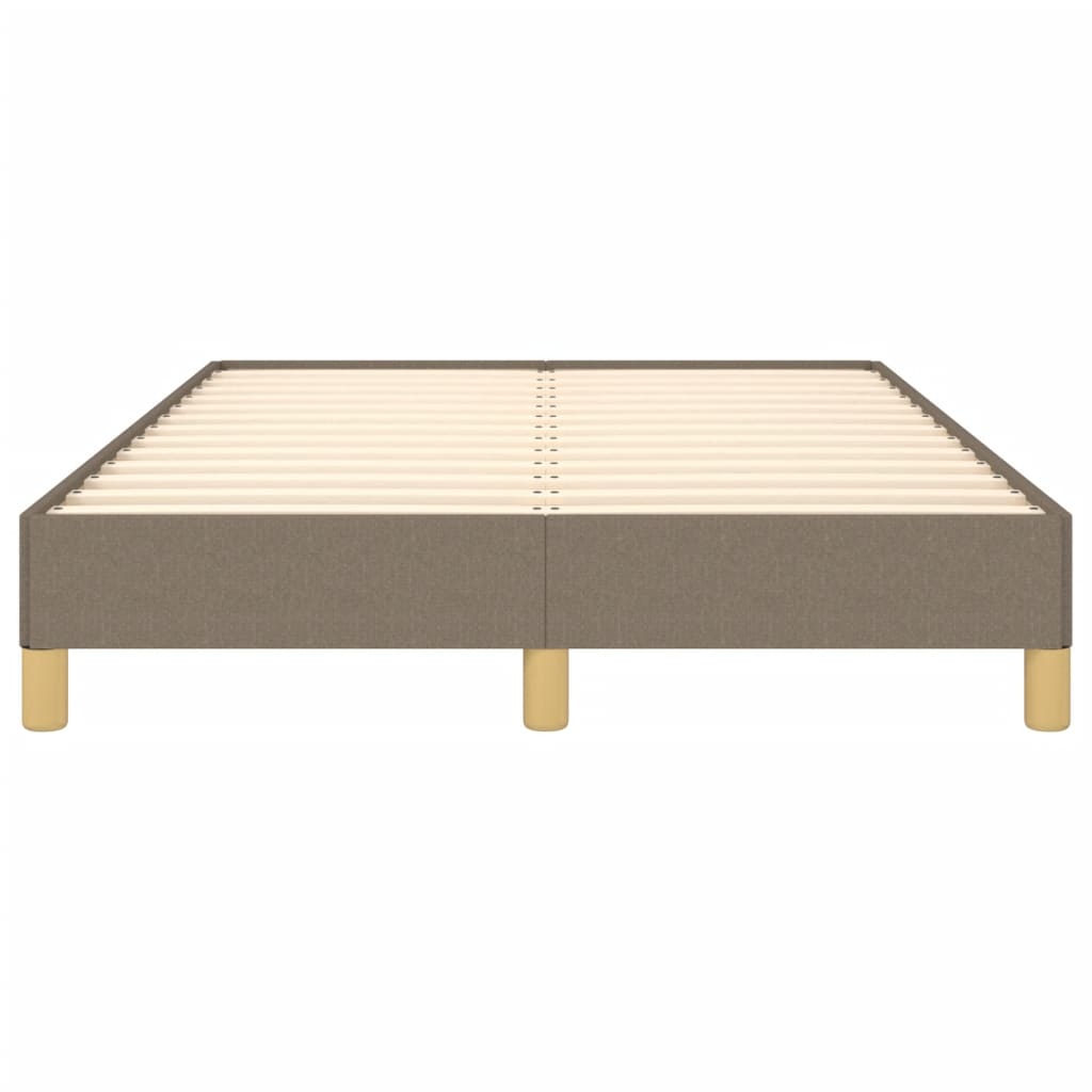 vidaXL Rama łóżka bez materaca, taupe, 120x190 cm, tkanina