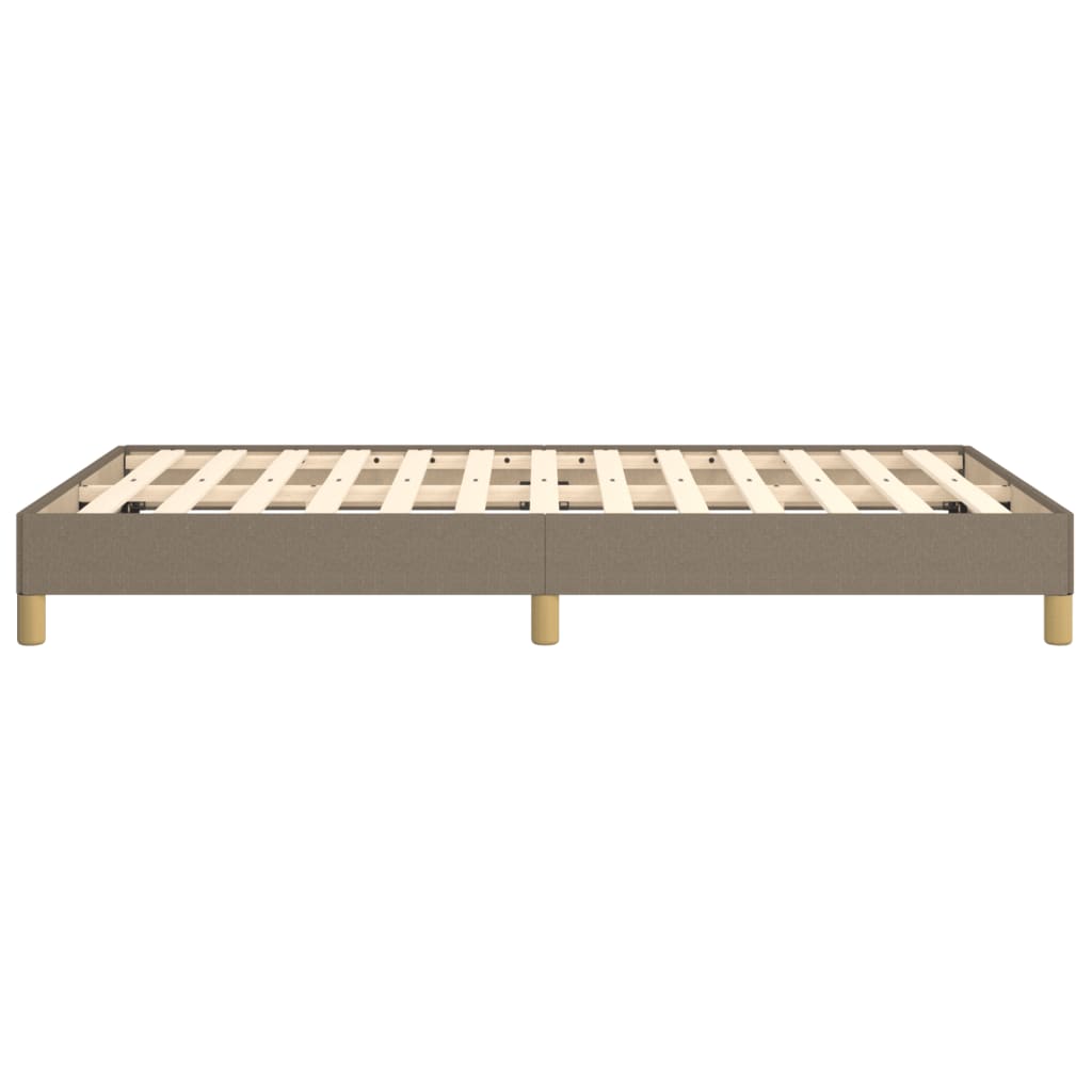 vidaXL Rama łóżka bez materaca, taupe, 120x190 cm, tkanina