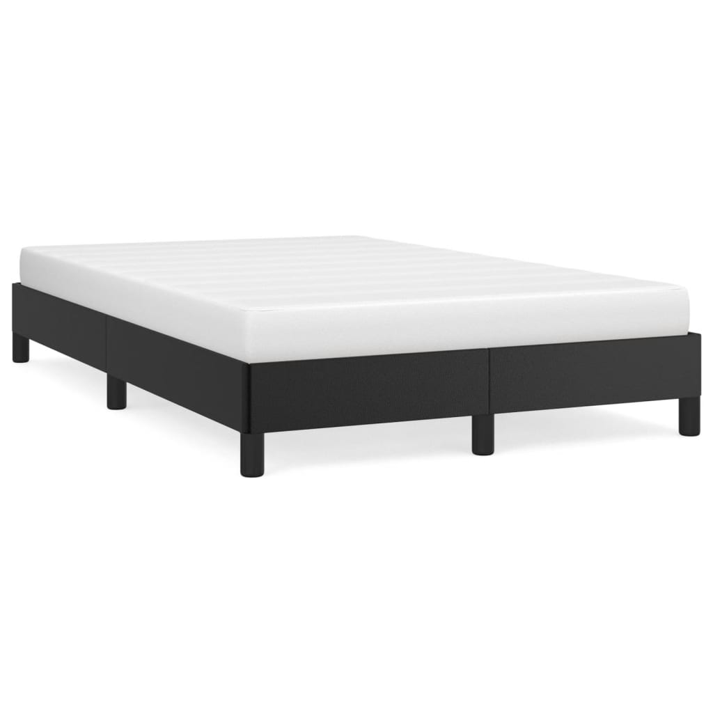 vidaXL Rama łóżka bez materaca Brązowa 120x190 cm Skóra ekologiczna