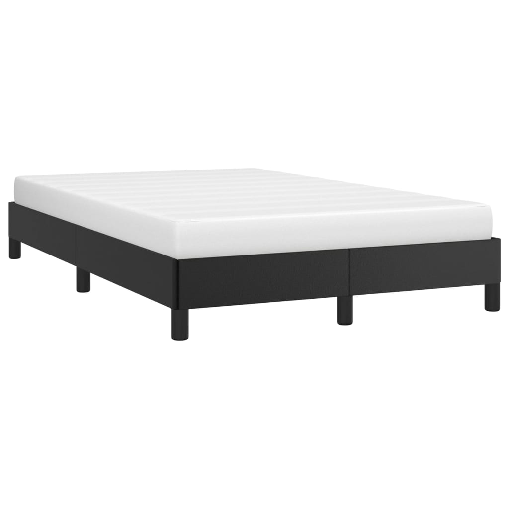 vidaXL Rama łóżka bez materaca Brązowa 120x190 cm Skóra ekologiczna