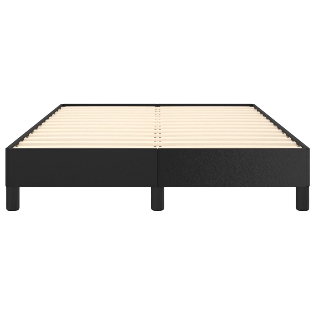 vidaXL Rama łóżka bez materaca Brązowa 120x190 cm Skóra ekologiczna