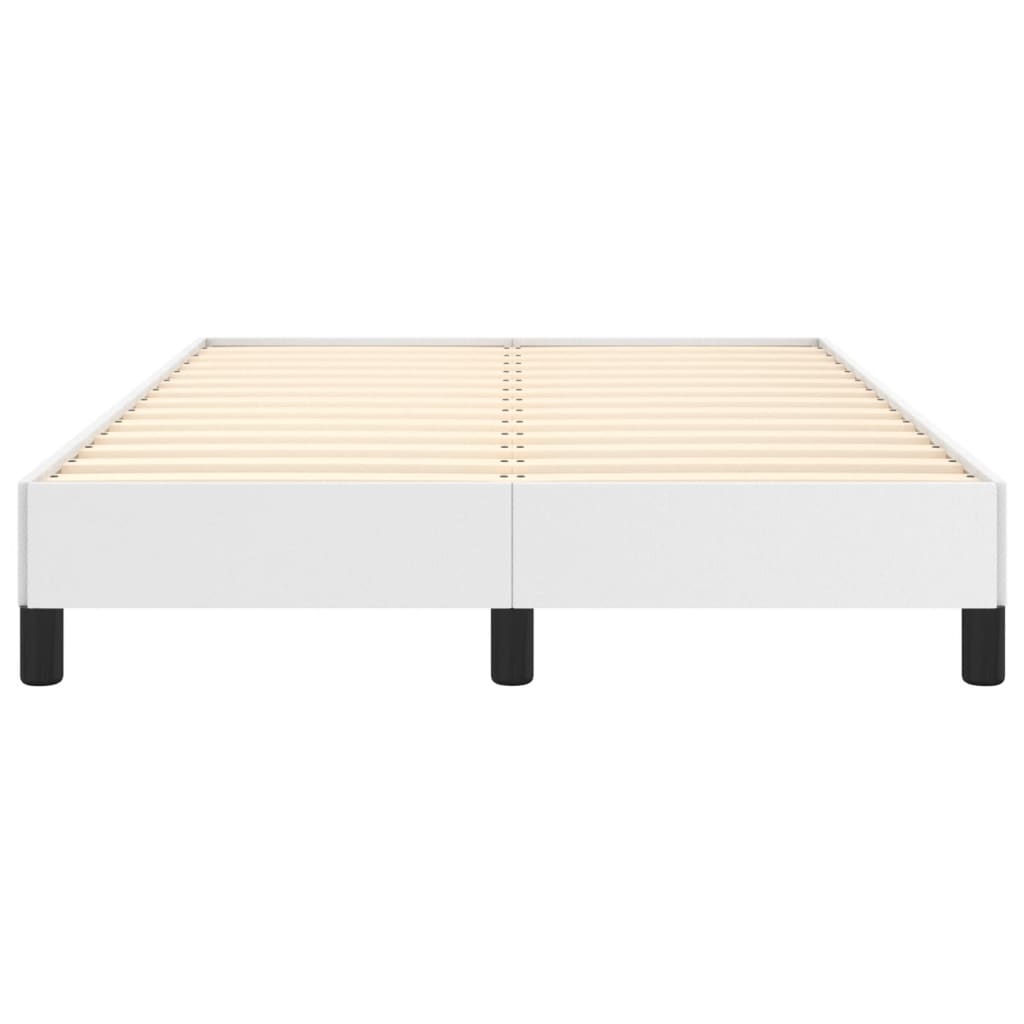 vidaXL Rama łóżka bez materaca biała 120x190 cm Skóra ekologiczna