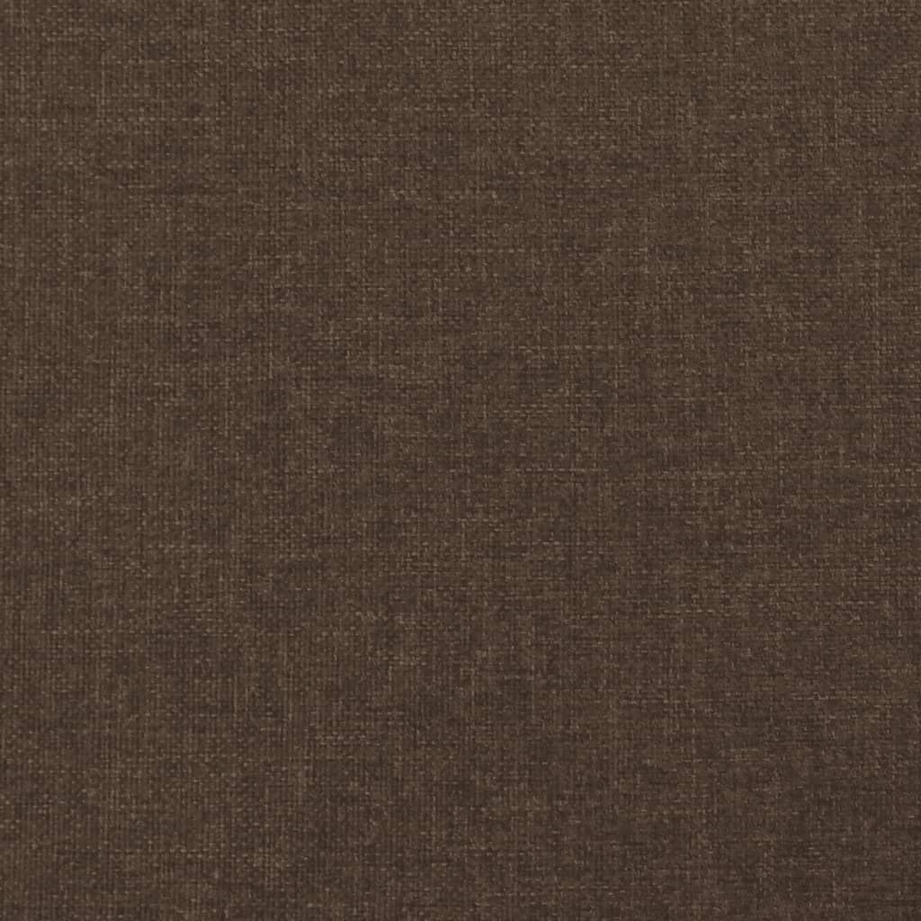 vidaXL Rama łóżka bez materaca, ciemny brąz, 120x190 cm, tkanina