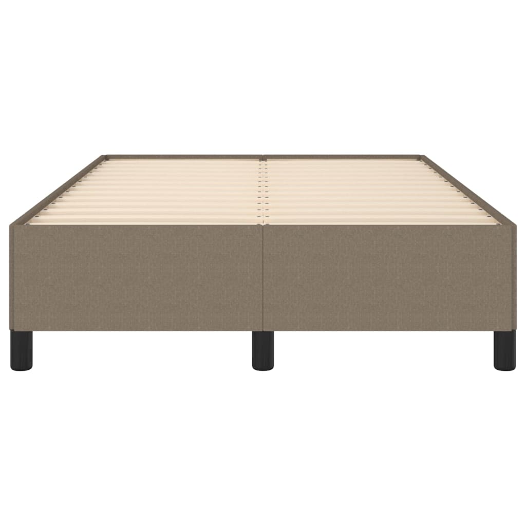 vidaXL Rama łóżka bez materaca, taupe, 120x190 cm, tkanina