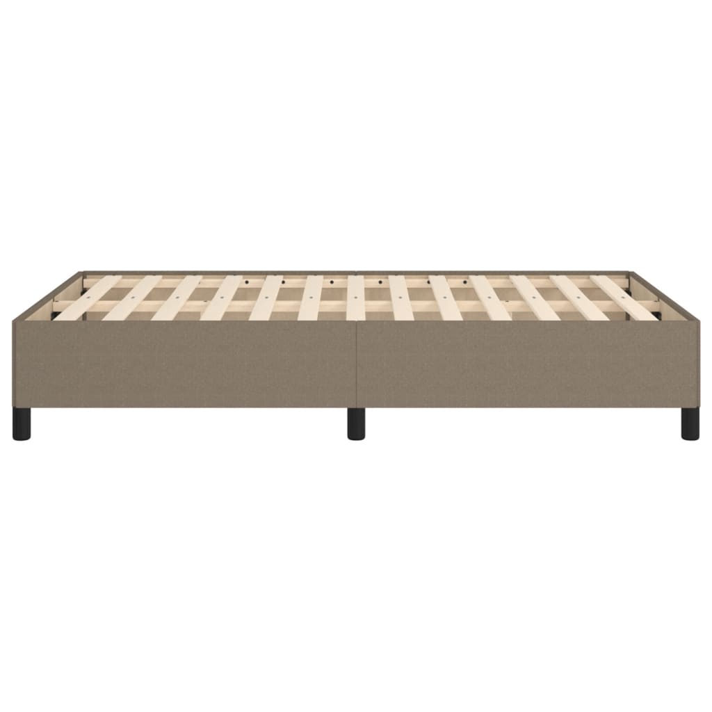 vidaXL Rama łóżka bez materaca, taupe, 120x190 cm, tkanina