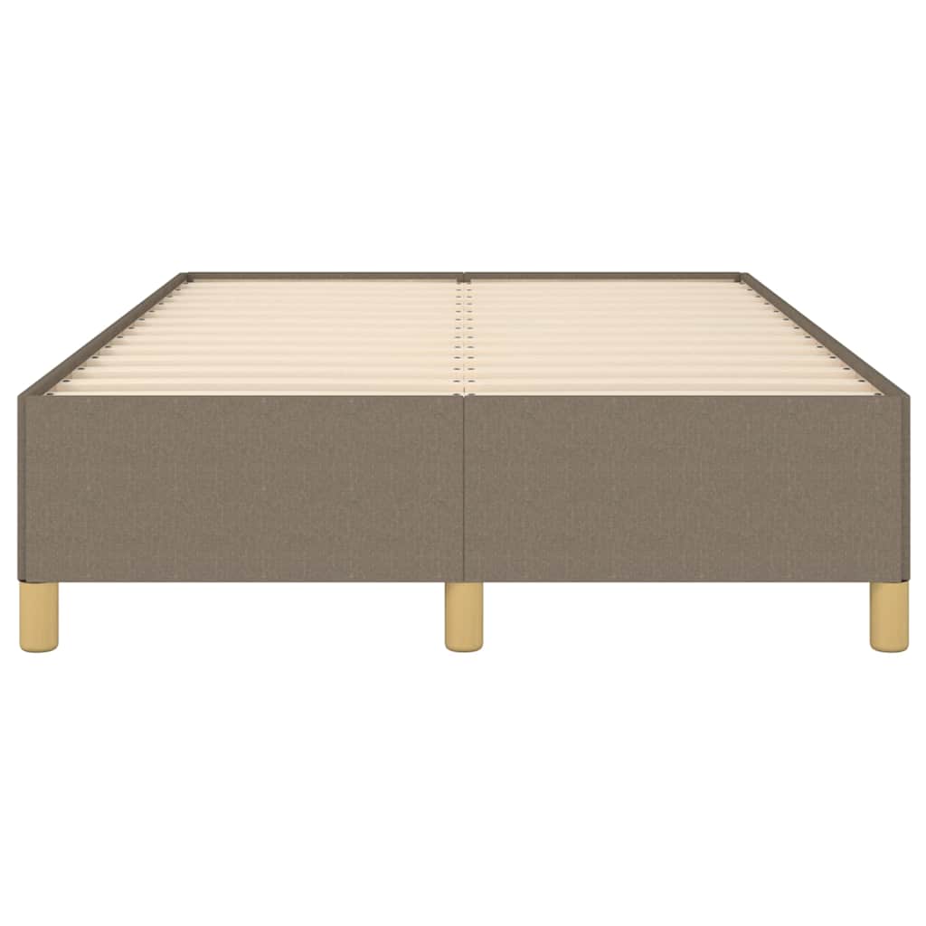 vidaXL Rama łóżka bez materaca, taupe, 120x190 cm, tkanina