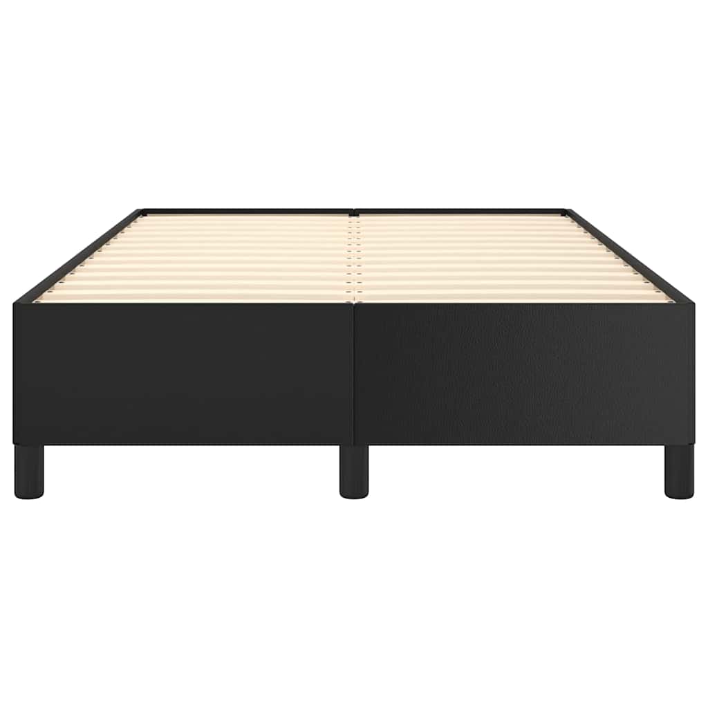 vidaXL Rama łóżka bez materaca Brązowa 120x190 cm Skóra ekologiczna
