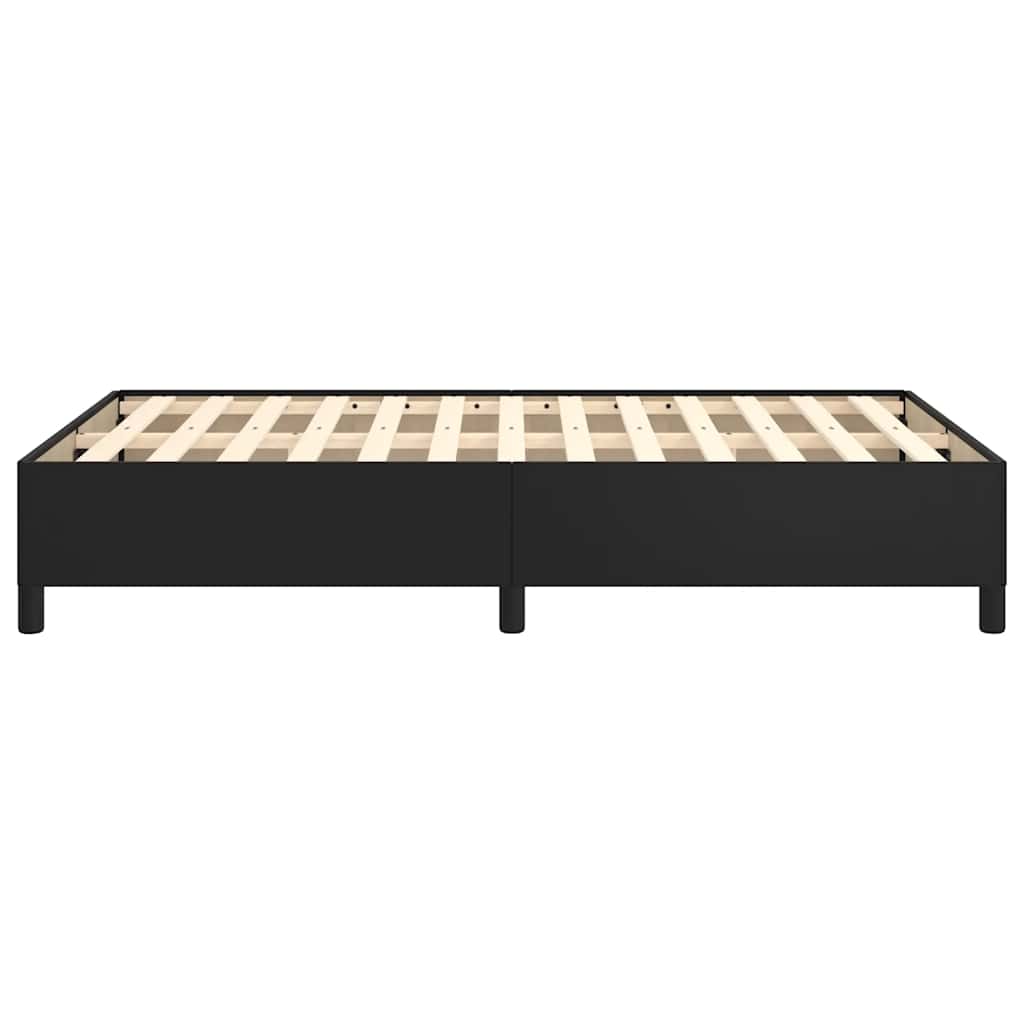 vidaXL Rama łóżka bez materaca Brązowa 120x190 cm Skóra ekologiczna