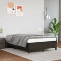 vidaXL Rama łóżka bez materaca Brązowa 120x190 cm Skóra ekologiczna