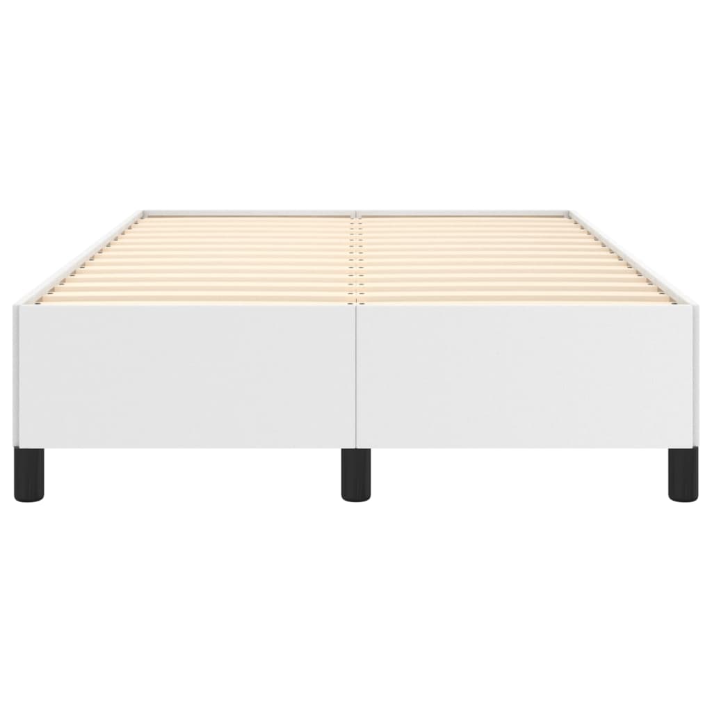 vidaXL Rama łóżka bez materaca biała 120x190 cm Skóra ekologiczna