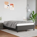 vidaXL Rama łóżka bez materaca szara 120x190 cm Skóra ekologiczna