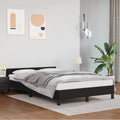 vidaXL Rama łóżka bez materaca Brązowa 120x190 cm Skóra ekologiczna