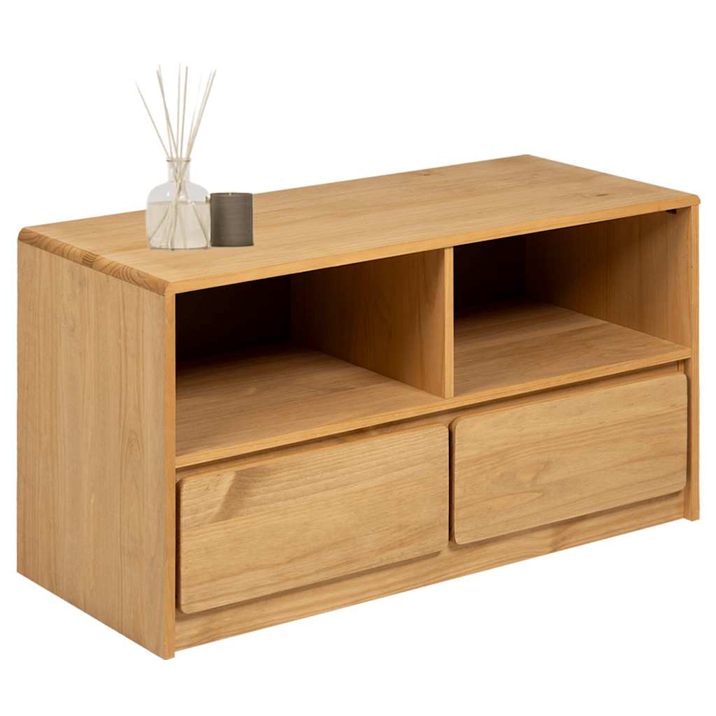 vidaXL Szafka pod TV SAUDA, kolor dębu, 99x43x55 cm, drewno sosnowe