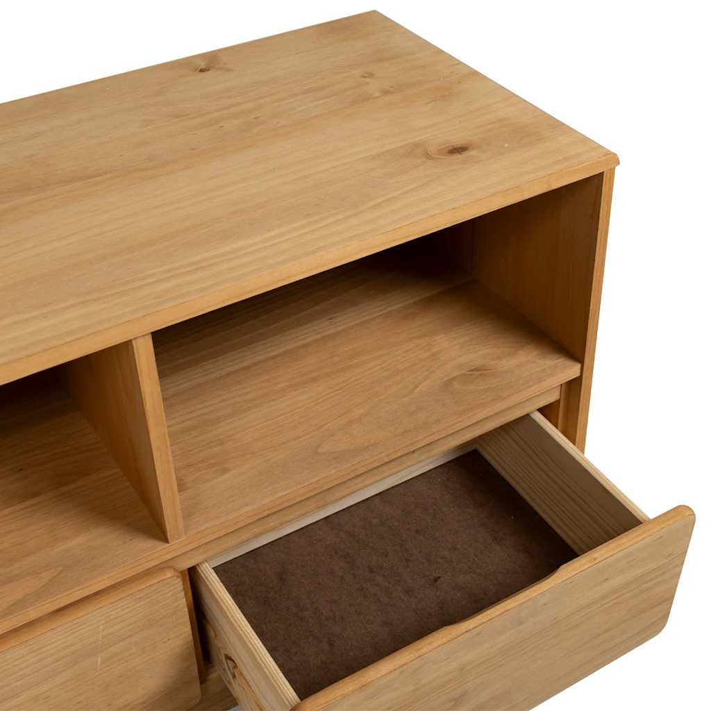 vidaXL Szafka pod TV SAUDA, kolor dębu, 99x43x55 cm, drewno sosnowe