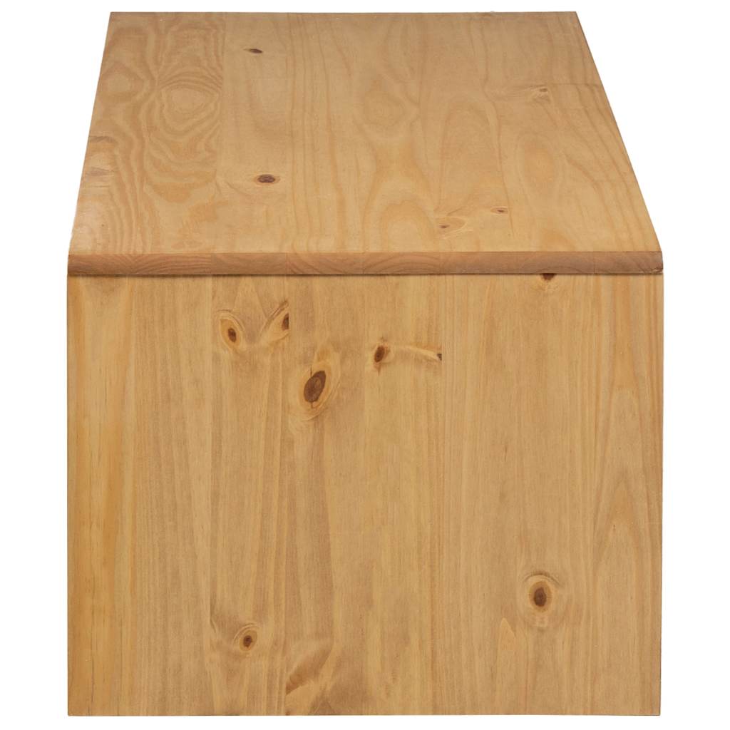 vidaXL Stolik kawowy SAUDA, kolor dębu, 99x55x45 cm, drewno sosnowe