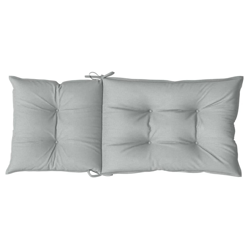 vidaXL Poduszki na krzesła z wysokim oparciem, 2 szt., jasnoszare