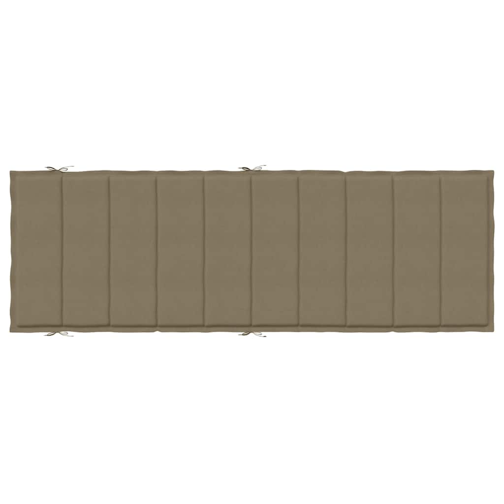 vidaXL Poduszka na leżak, taupe melanż, 186x58x4 cm, tkanina