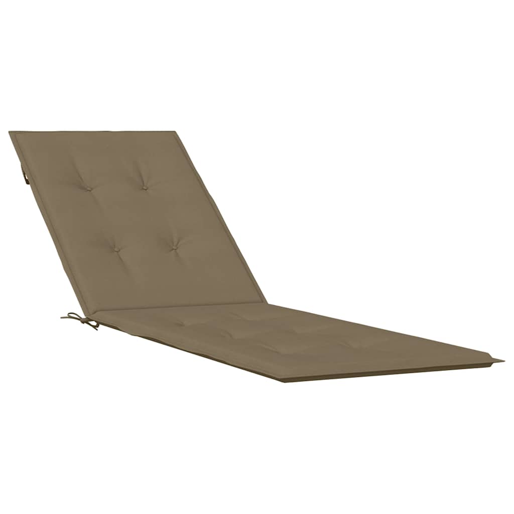 vidaXL Poduszka na leżak, melanż taupe, (75+105) x 50 x 4 cm, tkanina