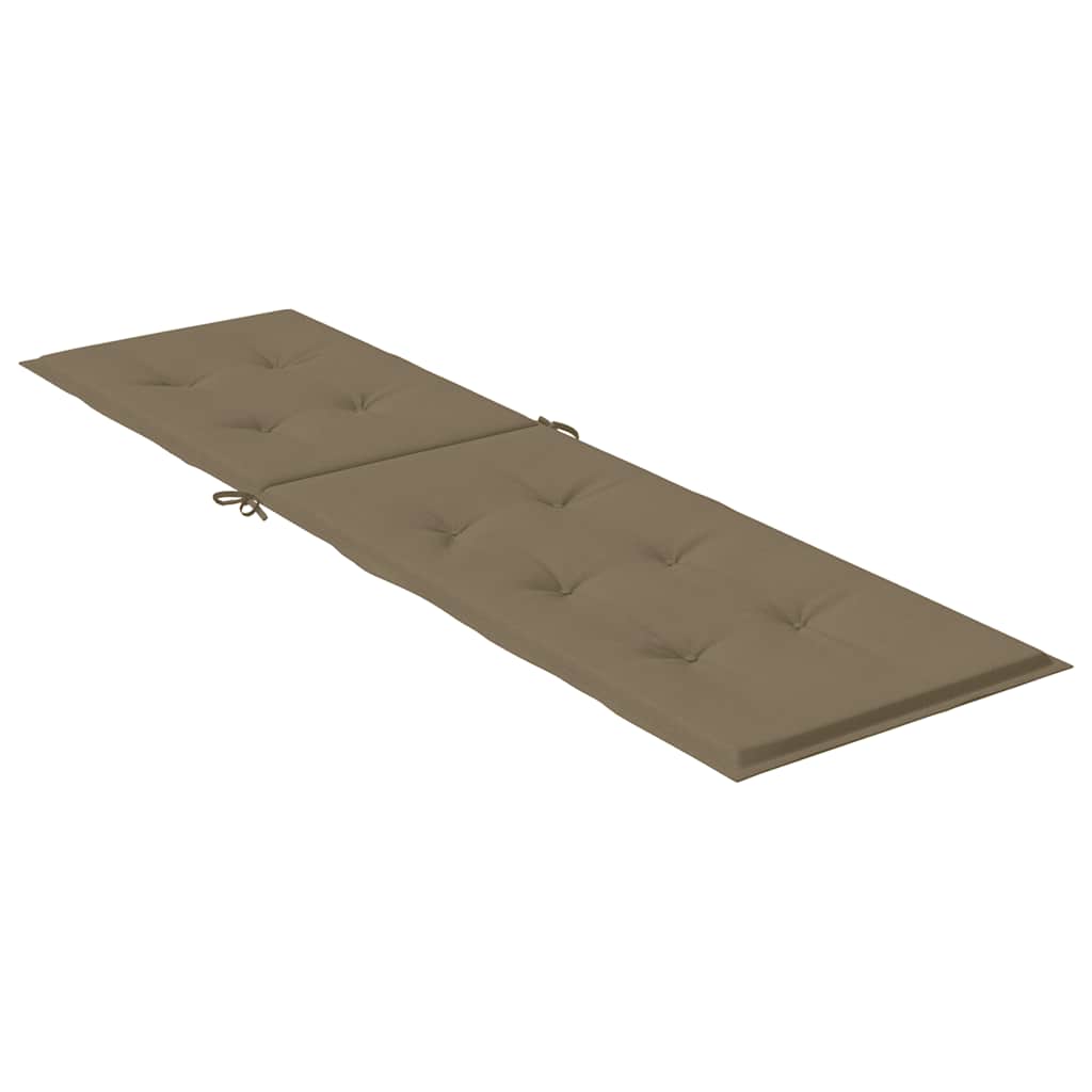 vidaXL Poduszka na leżak, melanż taupe, (75+105) x 50 x 4 cm, tkanina