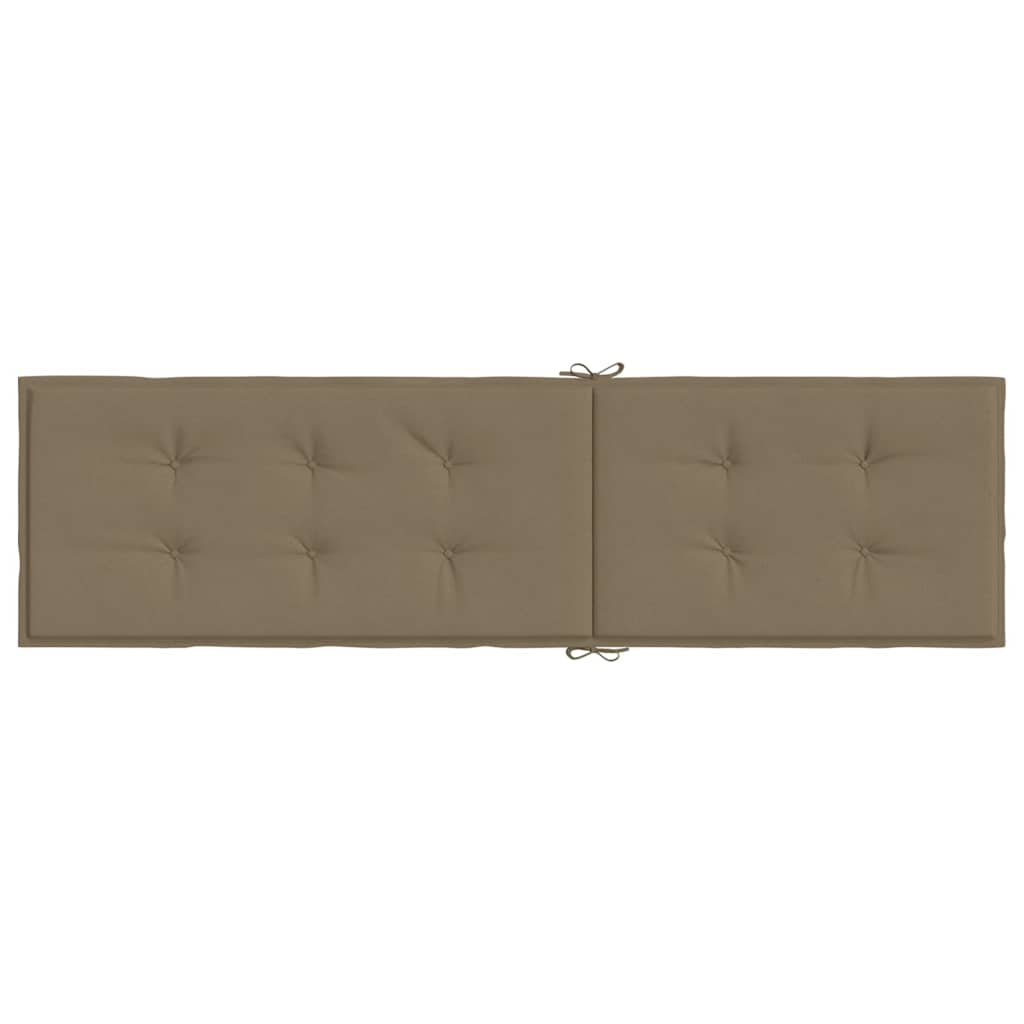 vidaXL Poduszka na leżak, melanż taupe, (75+105) x 50 x 4 cm, tkanina