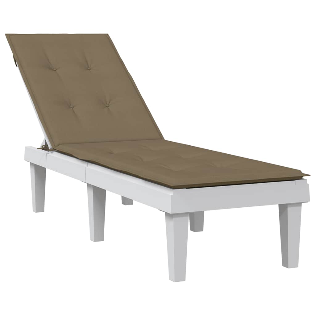 vidaXL Poduszka na leżak, melanż taupe, (75+105) x 50 x 4 cm, tkanina