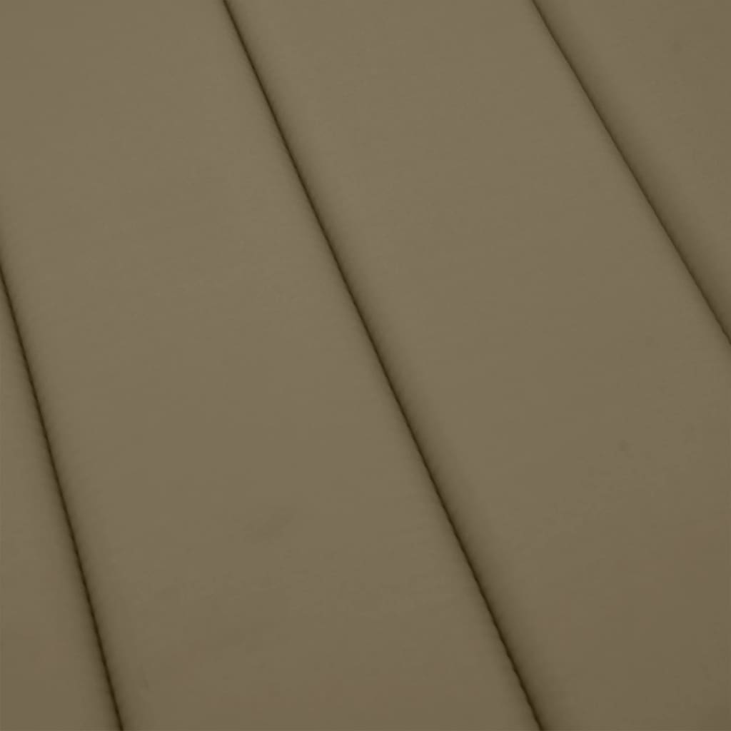 vidaXL Poduszka na leżak, taupe melanż, 200x50x4 cm, tkanina