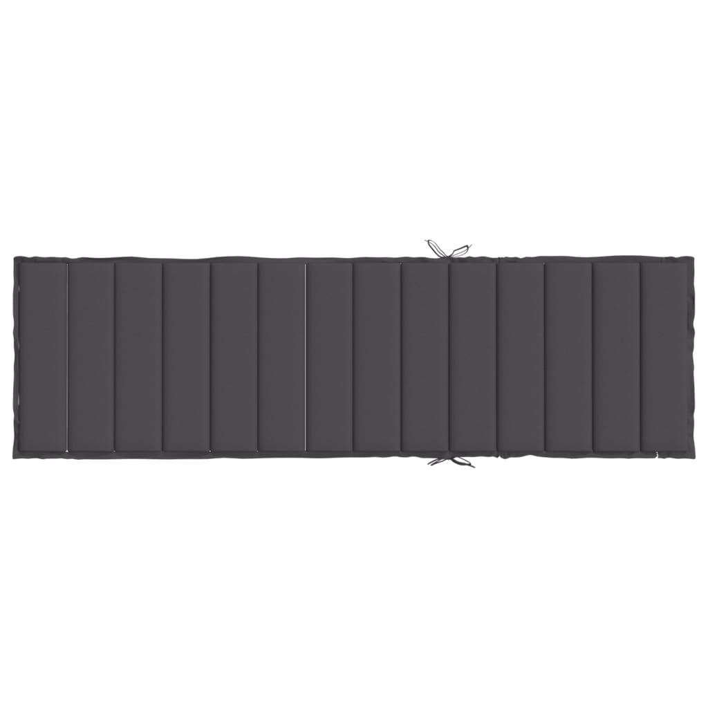vidaXL Poduszka na leżak, antracytowy melanż, 200x70x4 cm