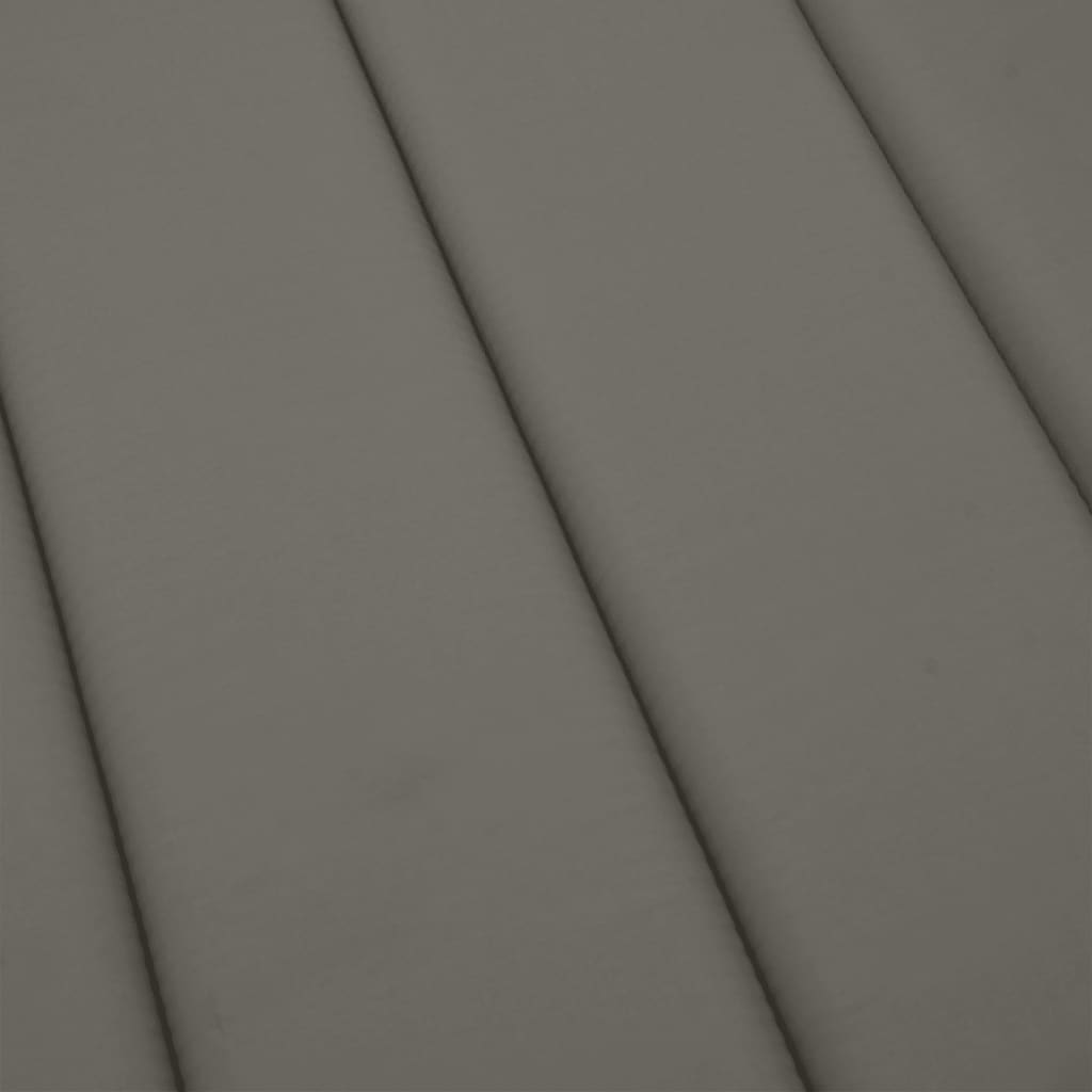 vidaXL Poduszka na leżak, ciemnoszary melanż, 200x70x4 cm