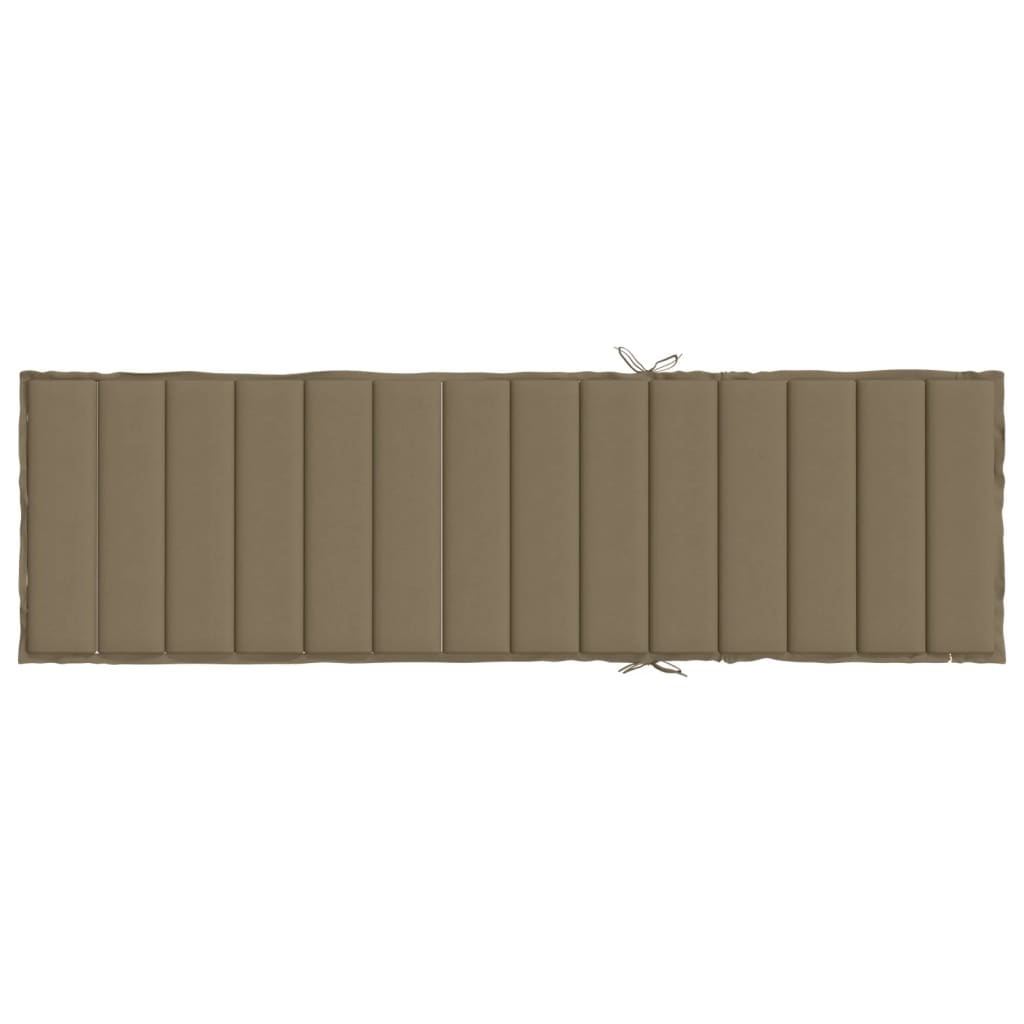 vidaXL Poduszka na leżak, taupe melanż, 200x70x4 cm