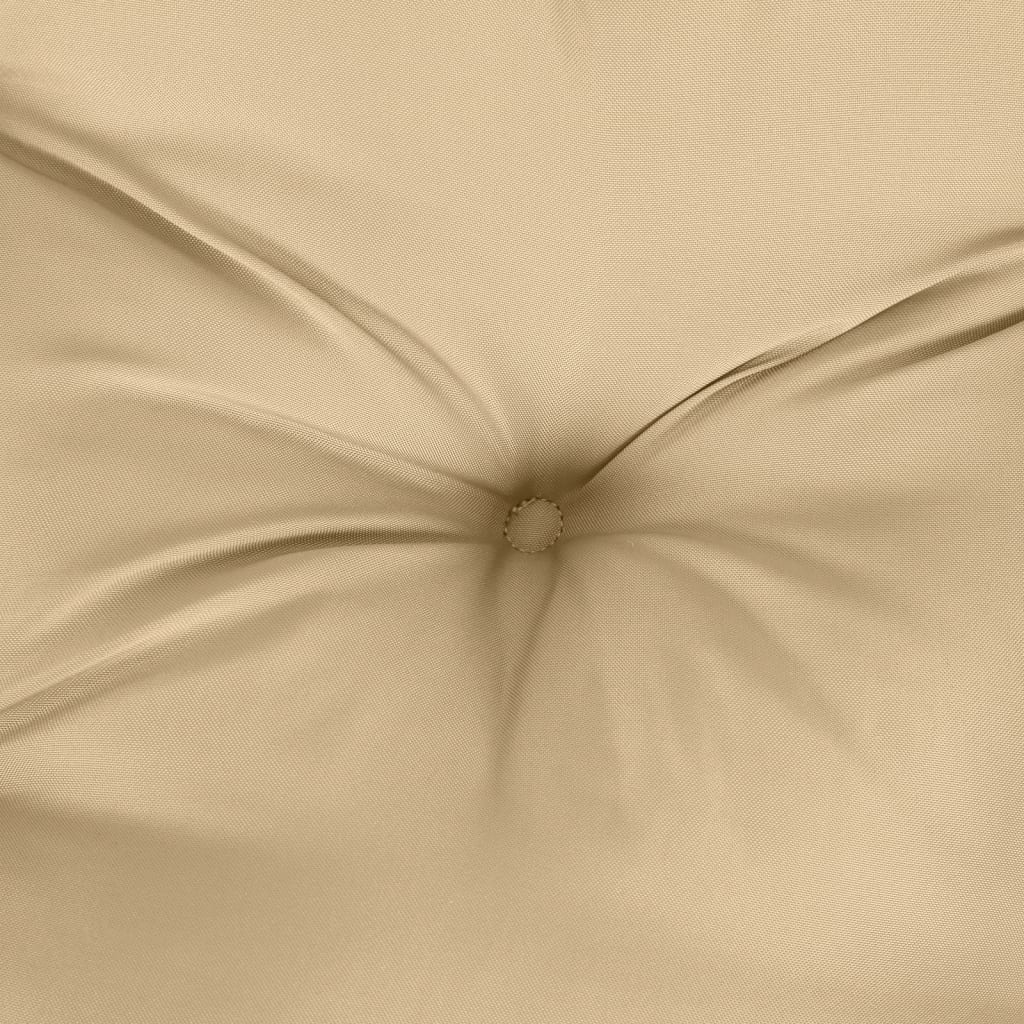 vidaXL Poduszka na ławkę ogrodową, beżowy melanż, 120x50x7 cm