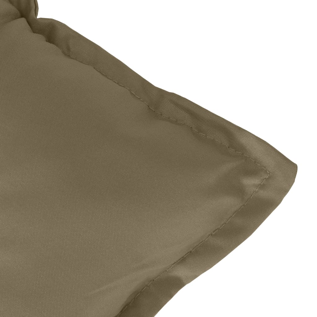 vidaXL Poduszka na ławkę ogrodową, melanż taupe, 120x50x7 cm