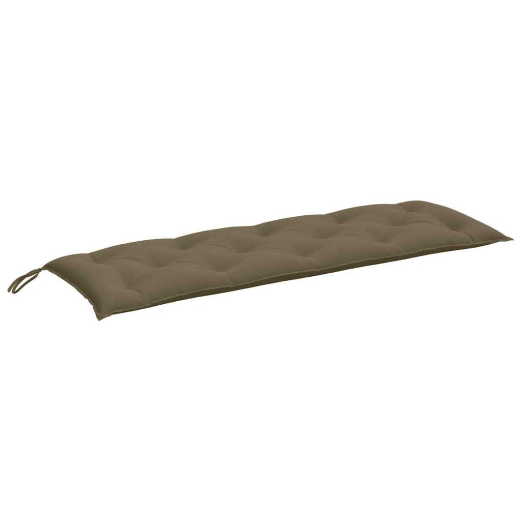 vidaXL Poduszka na ławkę ogrodową, melanż taupe, 150x50x7 cm