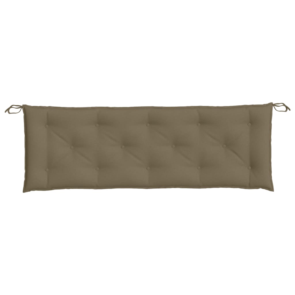 vidaXL Poduszka na ławkę ogrodową, melanż taupe, 150x50x7 cm