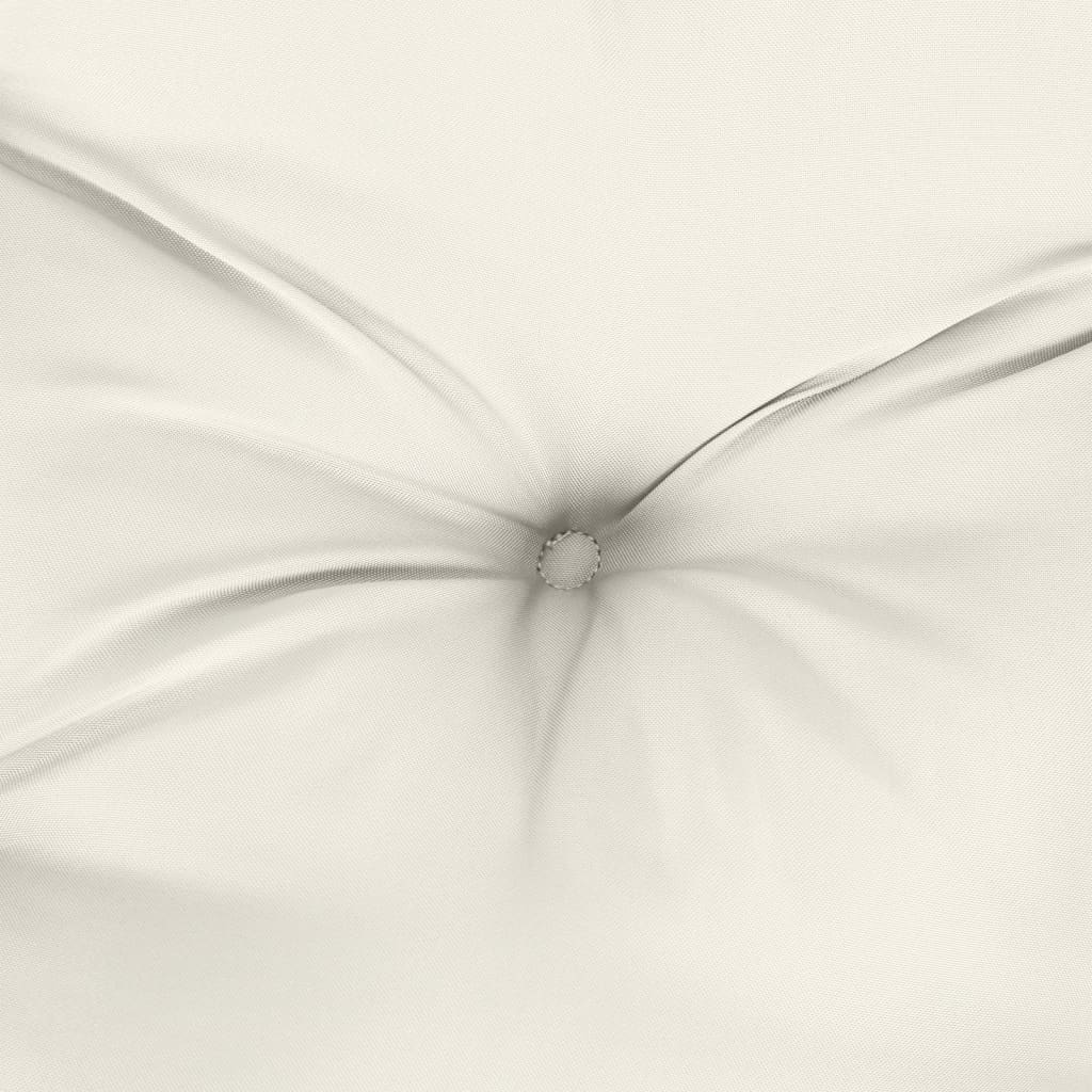 vidaXL Poduszki na ławkę ogrodową, 2 szt., kremowy melanż, 100x50x7 cm