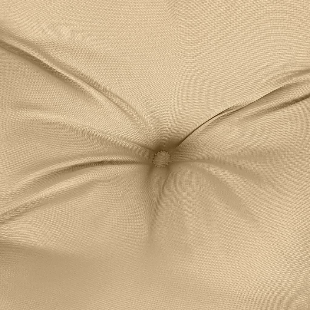 vidaXL Poduszki na ławkę ogrodową, 2 szt., beżowy melanż, 120x50x7 cm