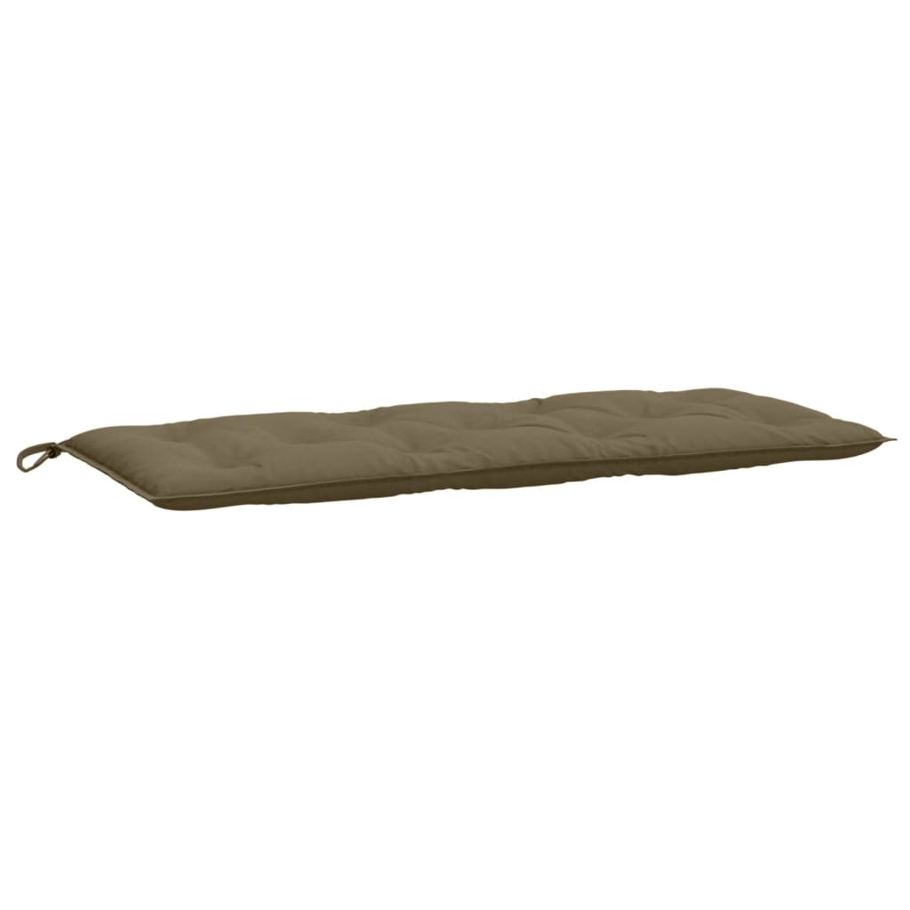 vidaXL Poduszki na ławkę ogrodową, 2 szt., taupe melanż, 120x50x7 cm